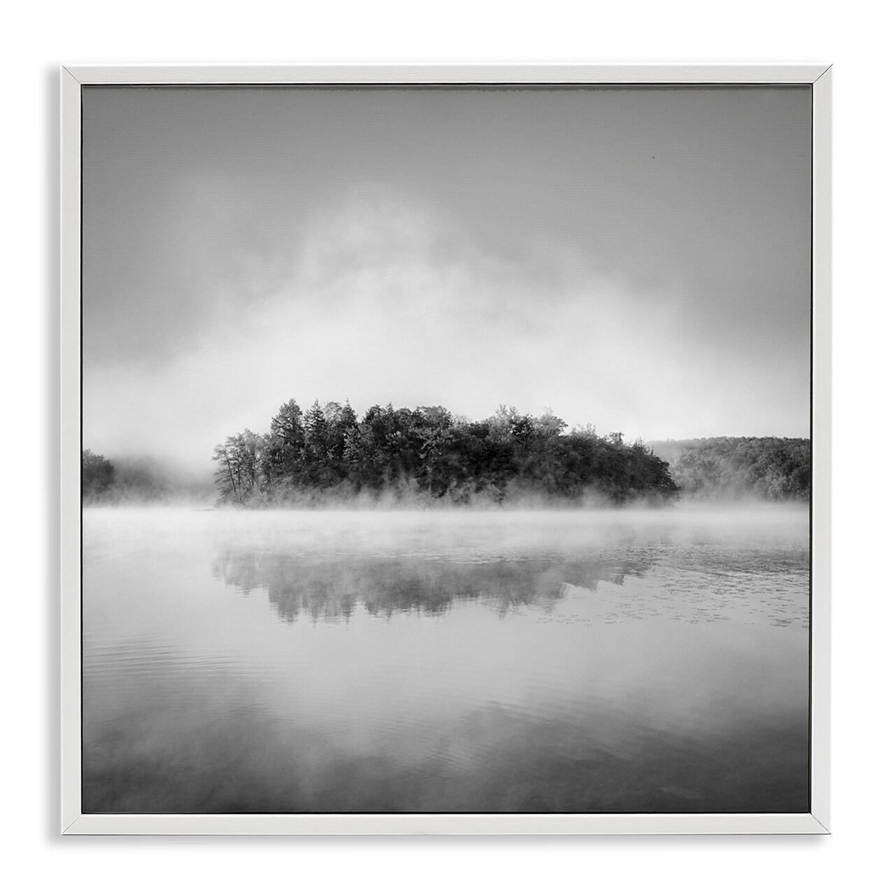 Stupell Industries Lake with Distant Island Framed Giclee Wall Art Design by Chip Forelli